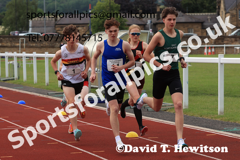 Middle Distance, 2026 Northumberland Schools Track and Field, Wentworth, Hexhan. Photo: David T. Hewitson/Sports for All Pics